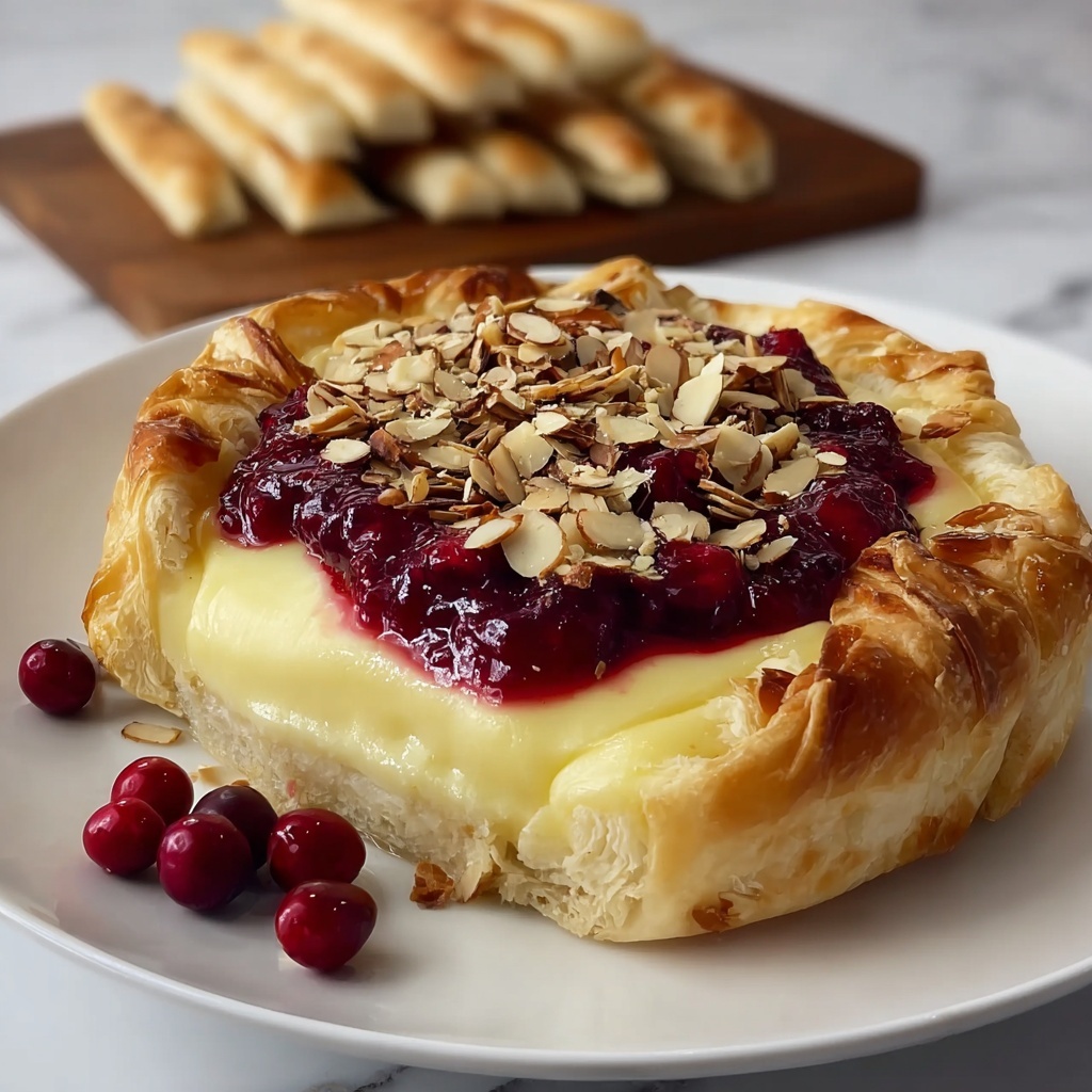 Baked Brie with Cranberries Recipe - Recipe Image