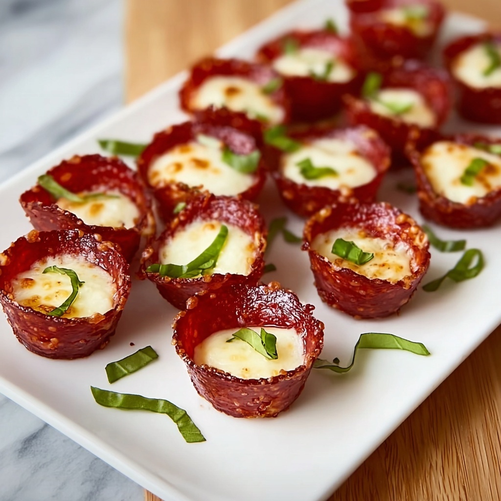 Easy Keto Pepperoni Pizza Bites Recipe - Recipe Image