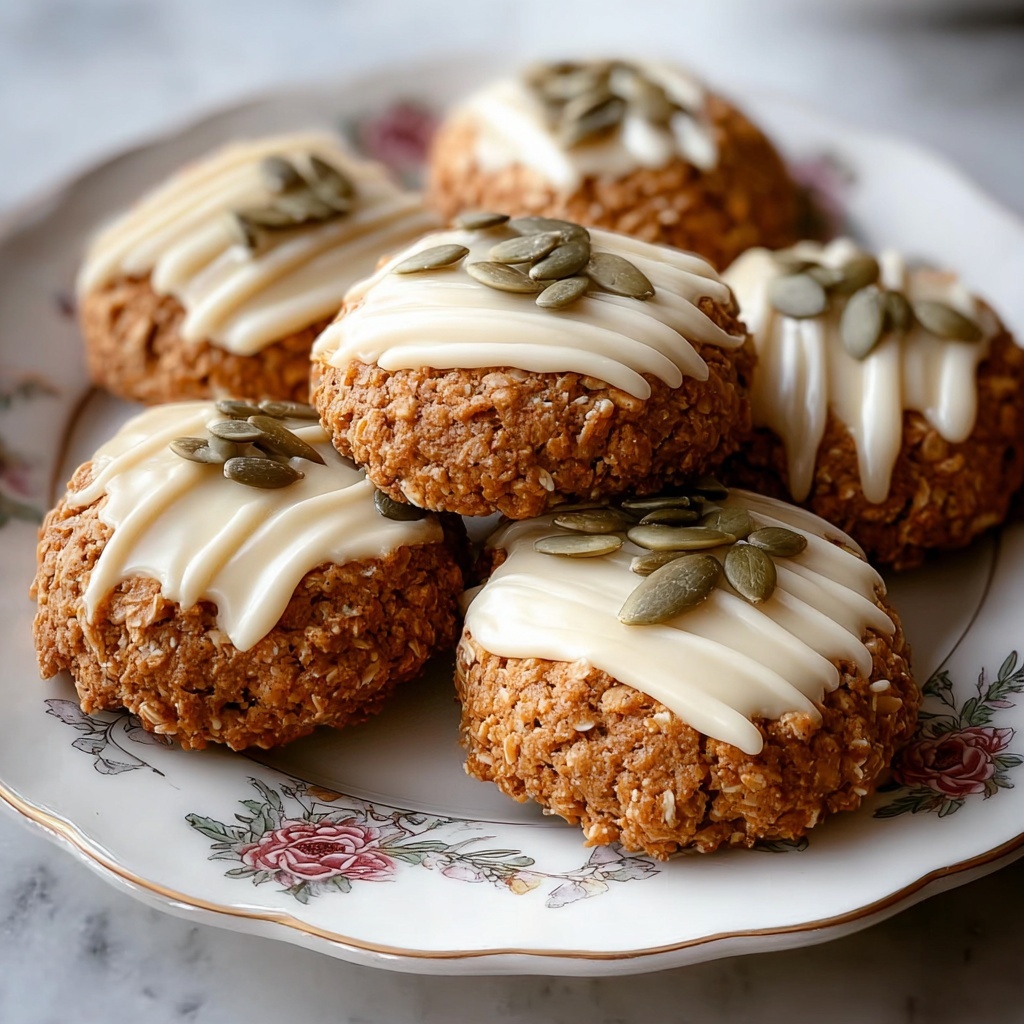 Pumpkin Oatmeal Cookies with Maple Frosting Recipe - Recipe Image