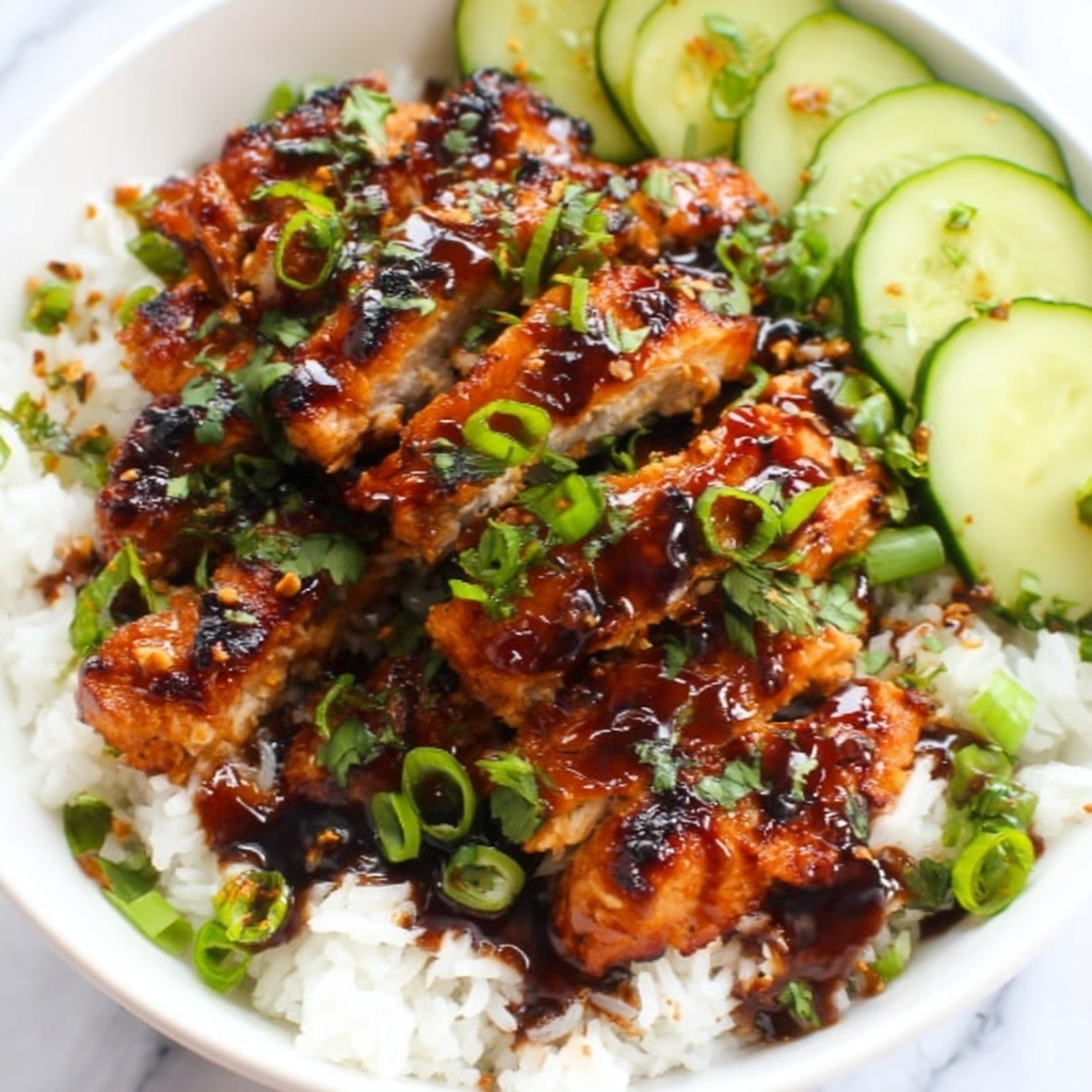 Honey Garlic Salmon Rice Bowls Recipe - Recipe Image