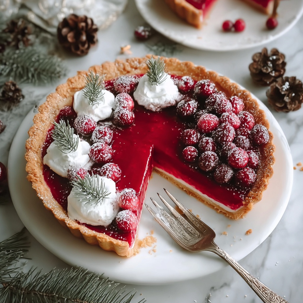 Cranberry Custard Pie Recipe - Recipe Image