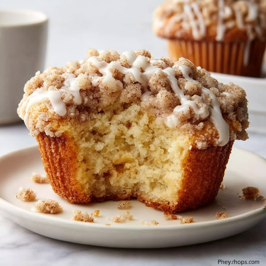 Coffee Cake Muffins – Soft, Gooey, Bakery-Style Breakfast Treat Recipe - Recipe Image