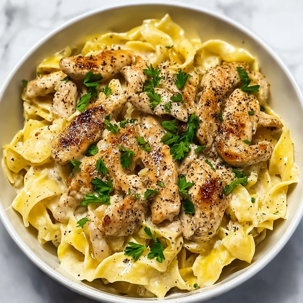 Lighter Instant Pot Chicken Alfredo Recipe - Recipe Image