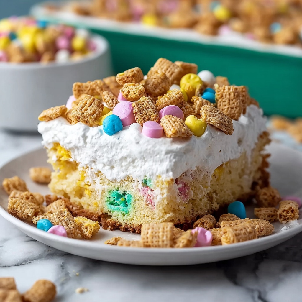 Cereal Milk Poke Cake Recipe - Recipe Image