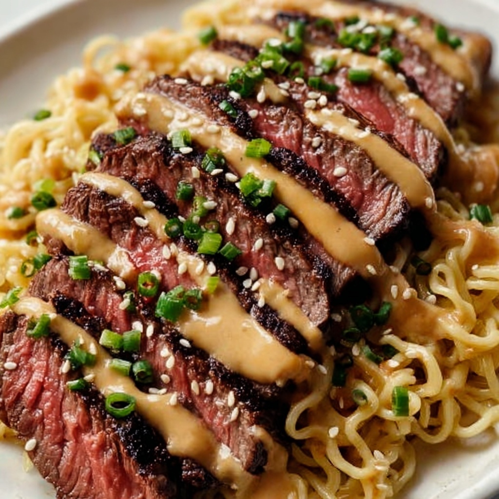 Garlic Butter Steak Lightning Noodles Recipe - Recipe Image