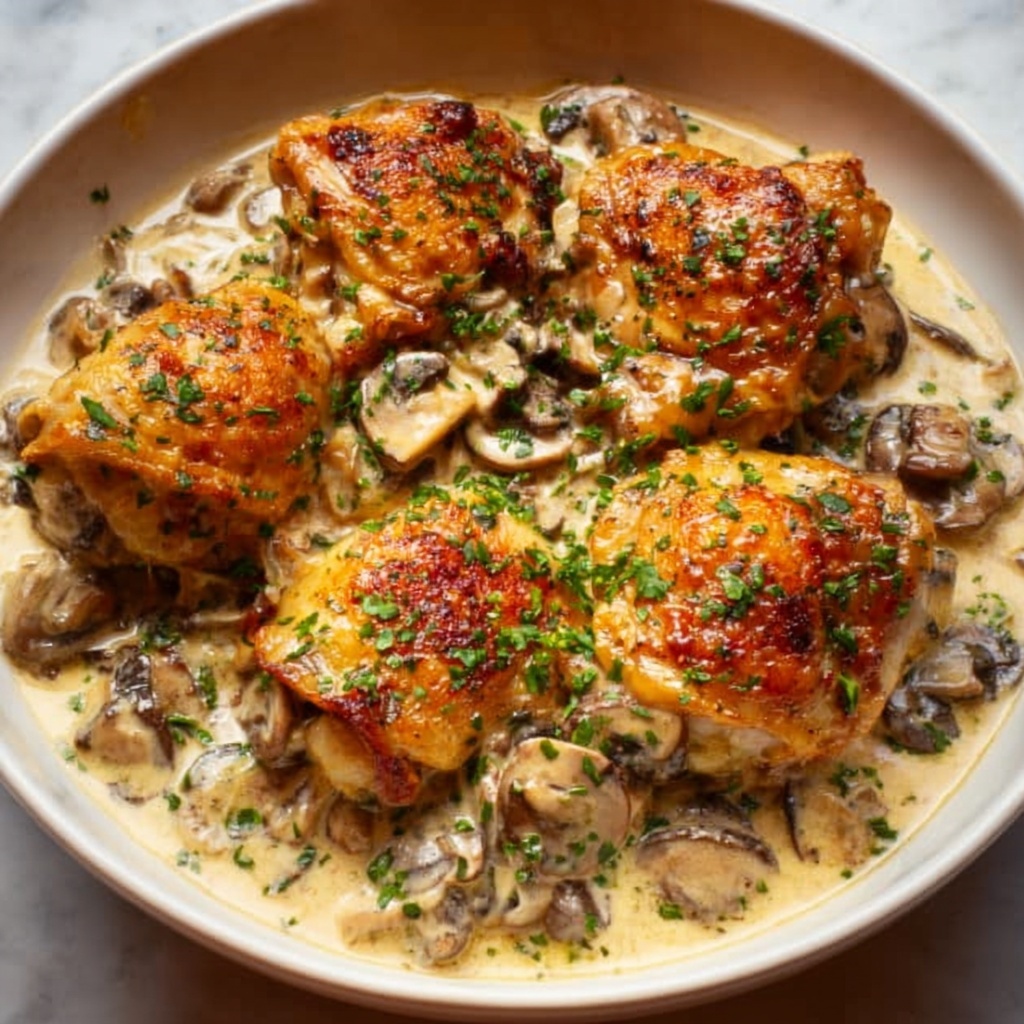 Creamy Herb Mushroom Chicken: 7 Comforting Secrets Revealed Recipe - Recipe Image
