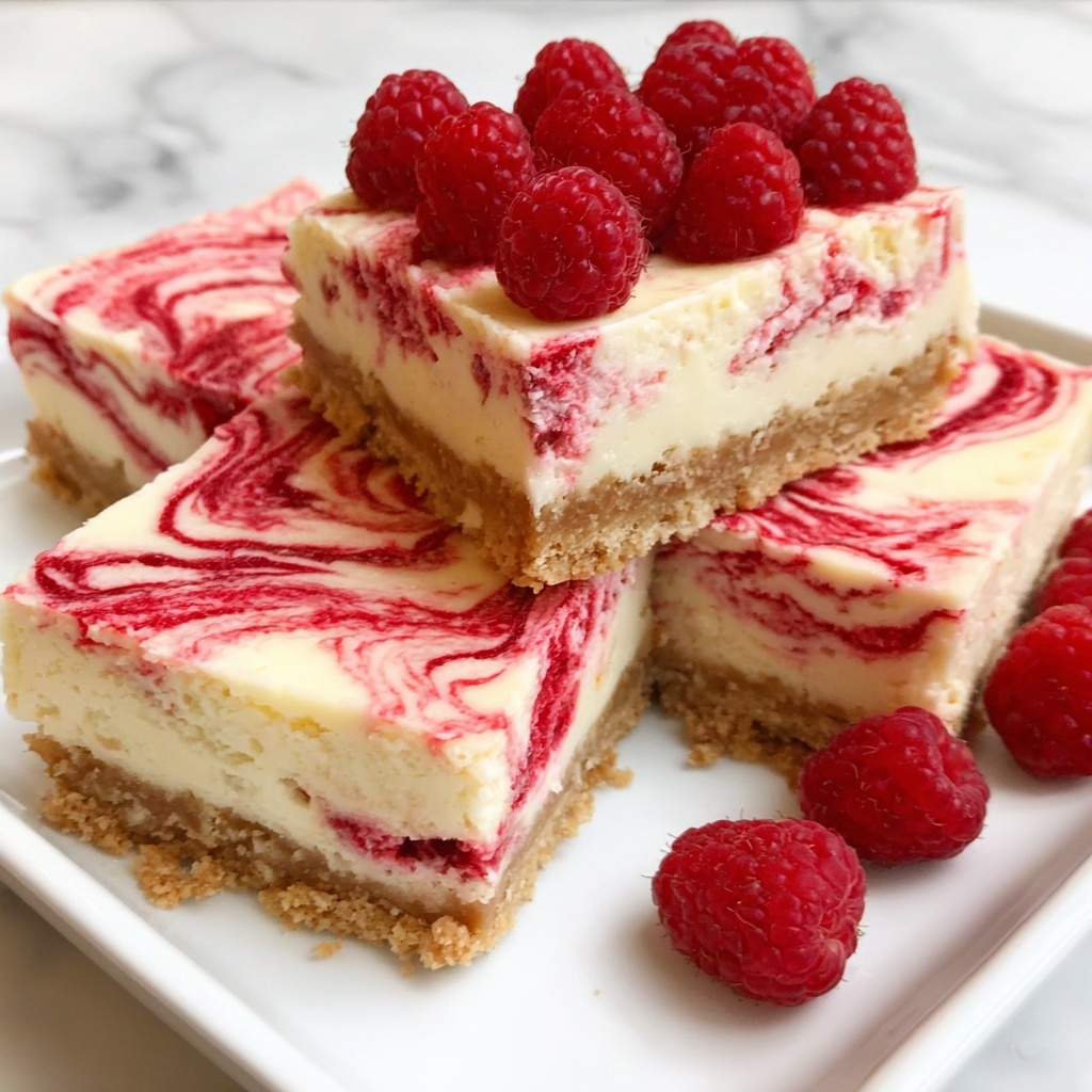 White Chocolate Raspberry Cheesecake Bars Recipe - Recipe Image