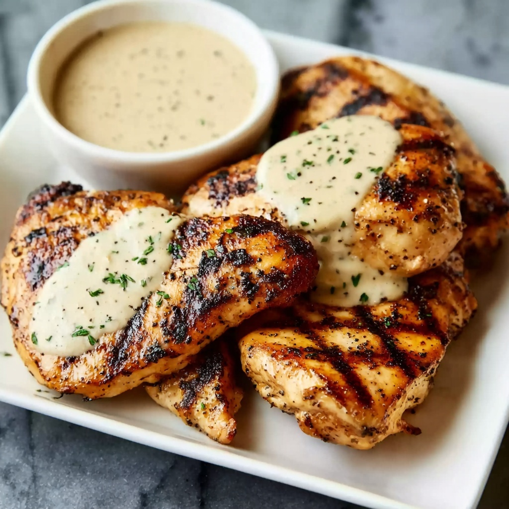Cajun Grilled Chicken with Alabama White Sauce Recipe - Recipe Image