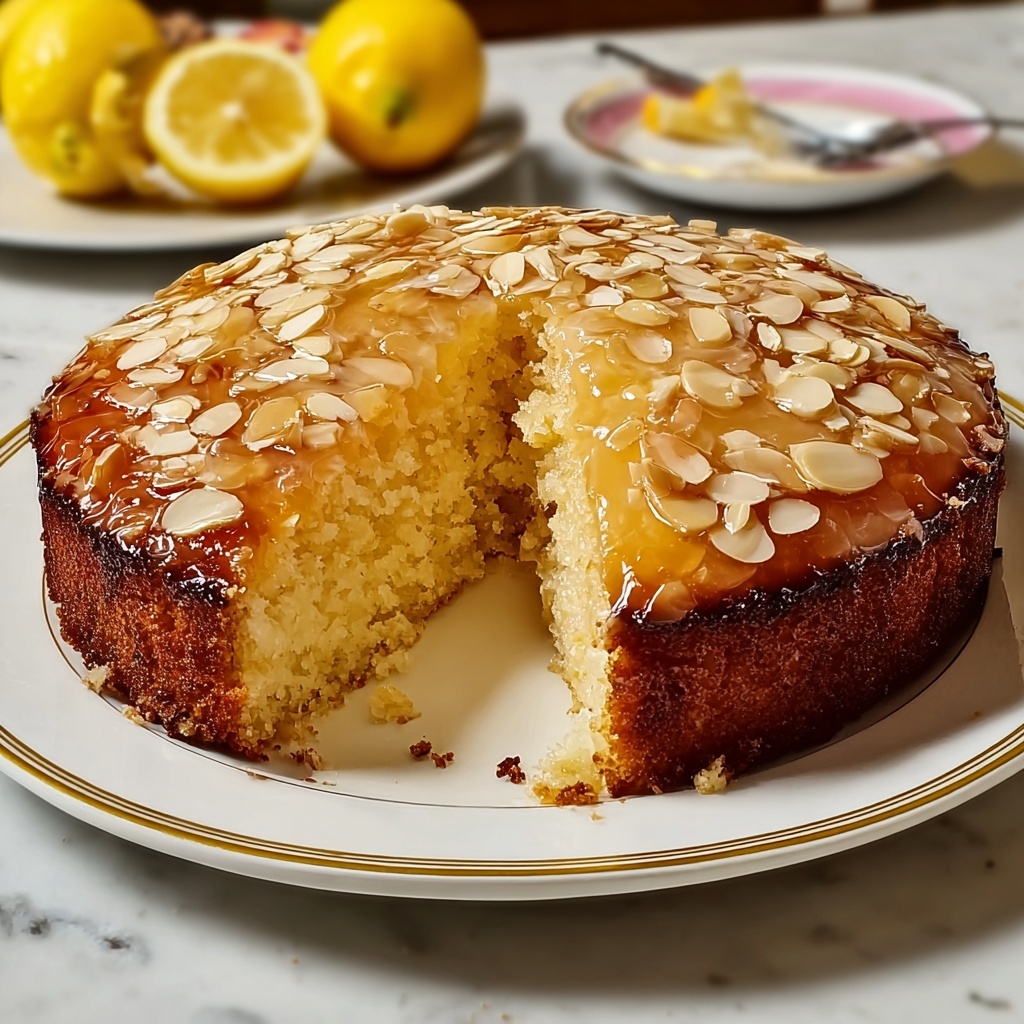 Moist Lemon Coconut Almond Cake Recipe - Recipe Image