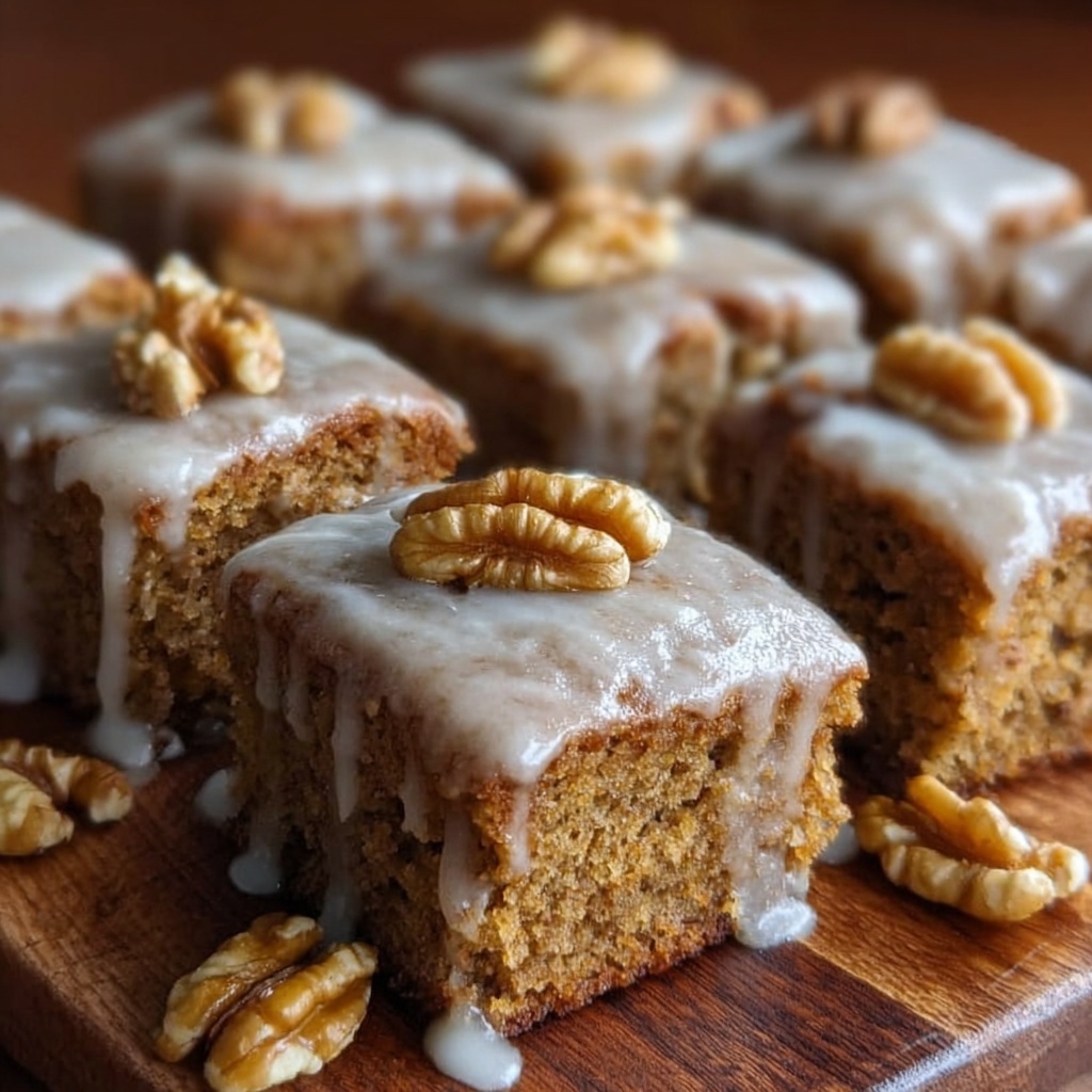 Maple Walnut Blondies Recipe - Recipe Image