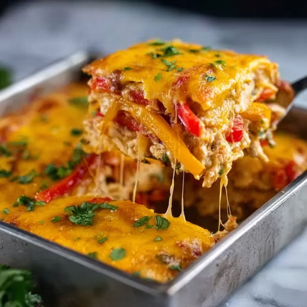 Fajita Chicken Casserole Recipe - Recipe Image