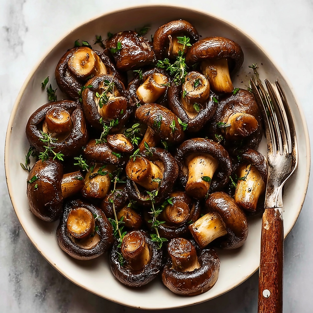 Savory Steakhouse Mushrooms Recipe - Recipe Image