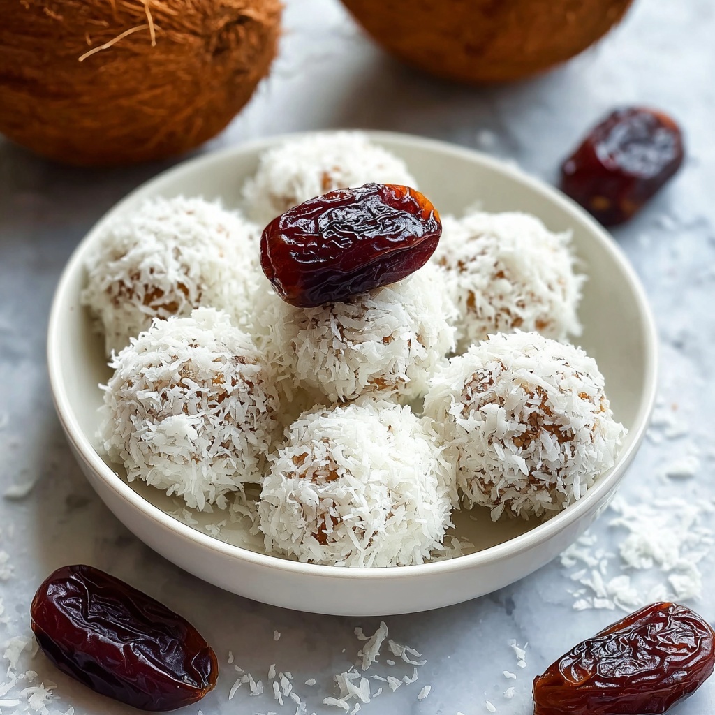 Delicious Coconut Date Rolls for a Guilt-Free Snack Attack Recipe - Recipe Image