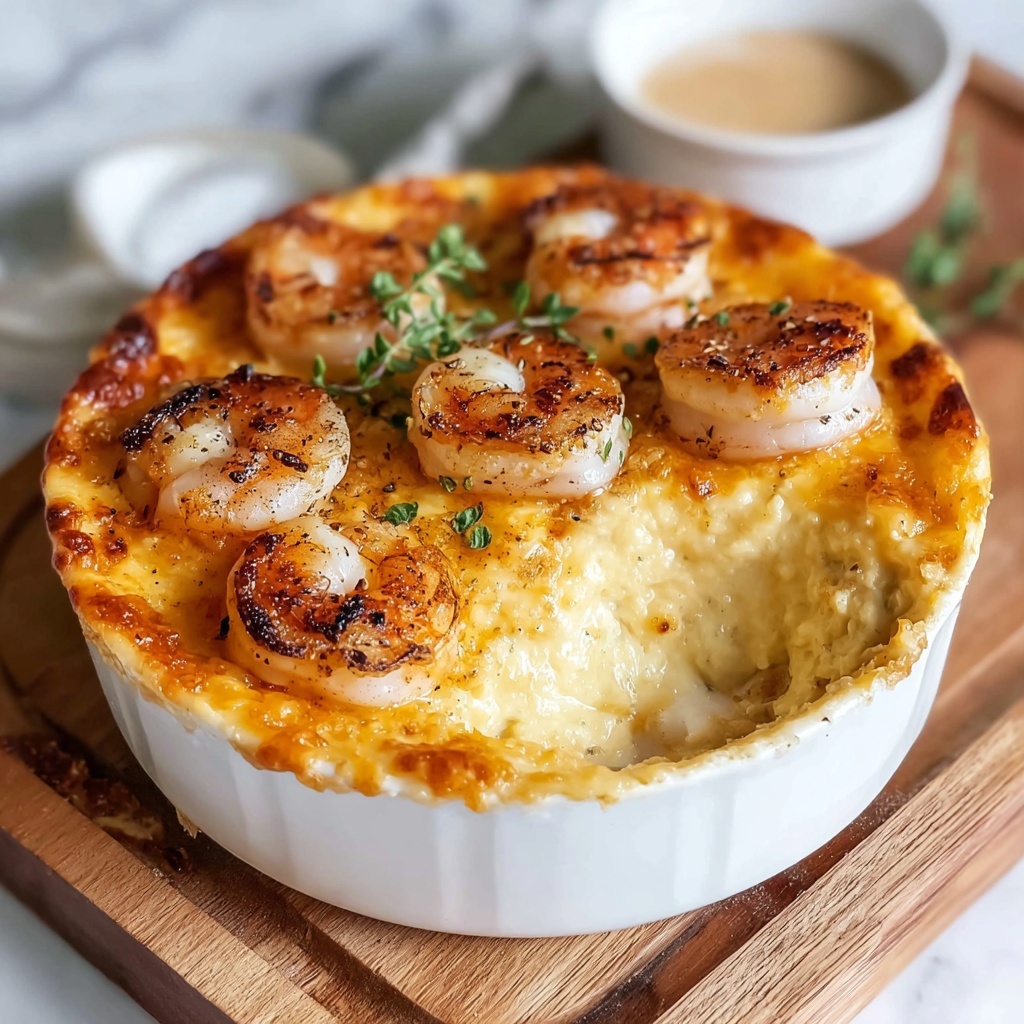 Keto Garlic Shrimp Au Gratin: A Creamy Delight You’ll Love Recipe - Recipe Image