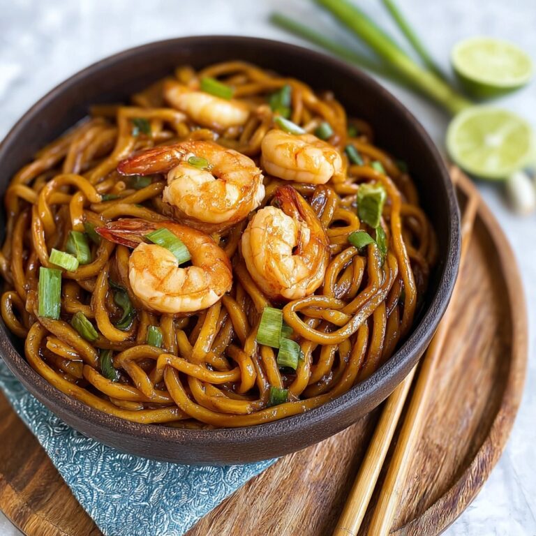 Savory Shrimp Yaki Udon in 20 Minutes Recipe
