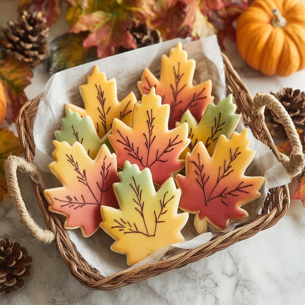 Delicious Fall Leaf Cut Out Cookies for Cozy Celebrations Recipe - Recipe Image