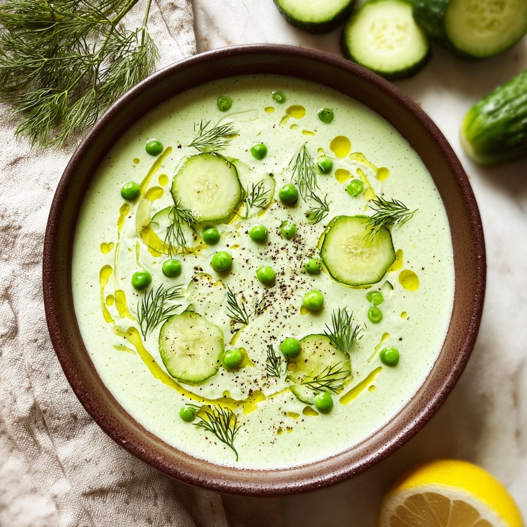Cool Down with Cucumber Gazpacho: Your Summer Soup Solution Recipe - Recipe Image