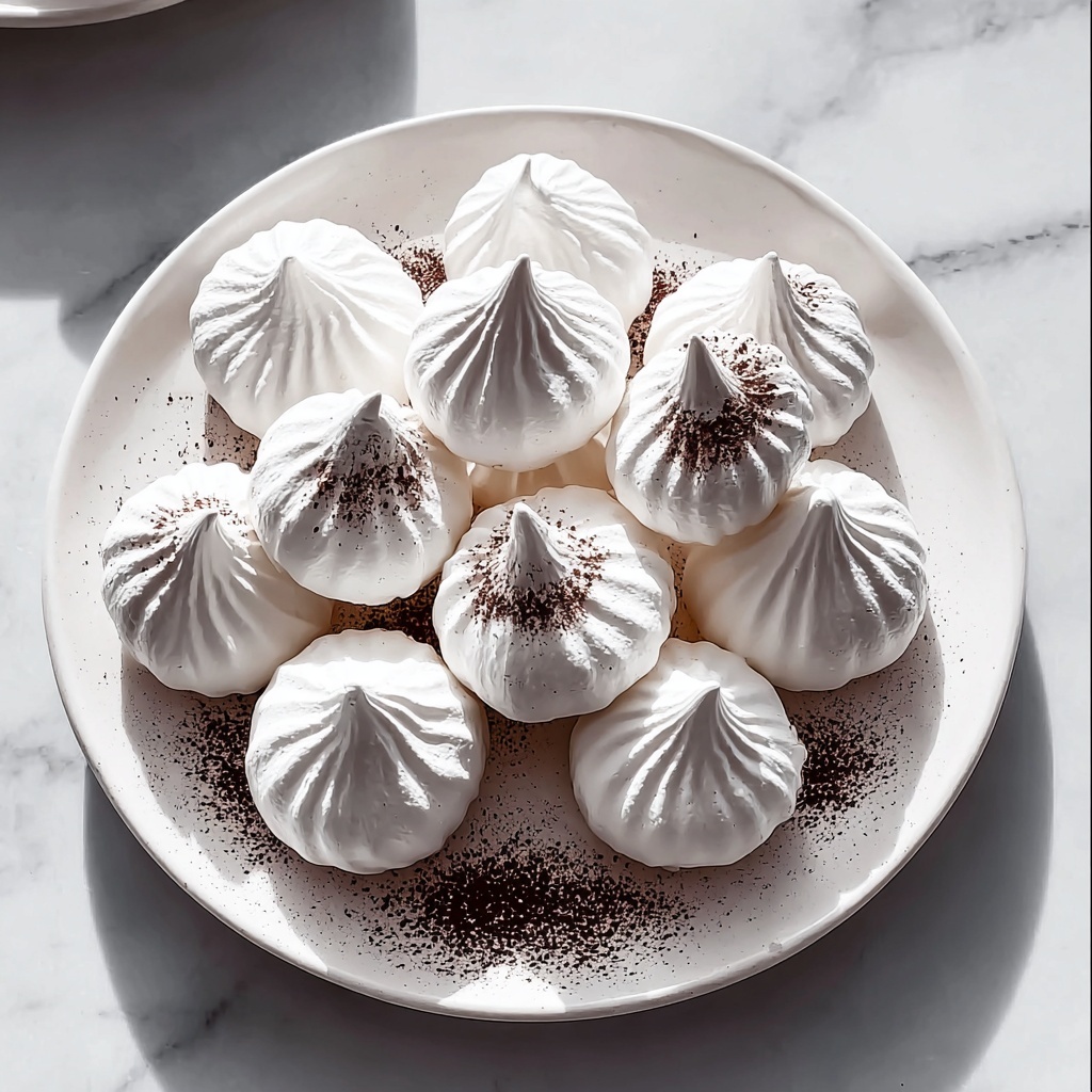 Irresistible Chocolate Dipped Meringue Cookies Recipe - Recipe Image