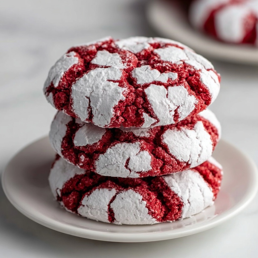 Red Velvet Crinkle Cookies Recipe - Recipe Image