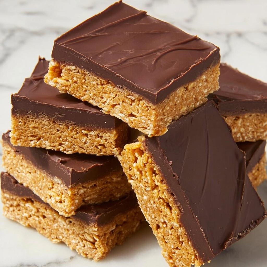 No-Bake Peanut Butter Oat Bars Recipe - Recipe Image