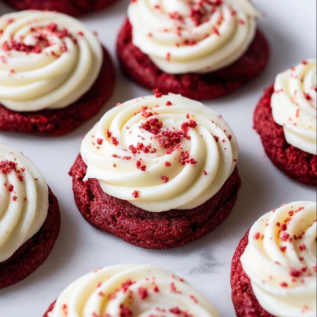Frosted Red Velvet Cupcake Cookies Recipe - Recipe Image