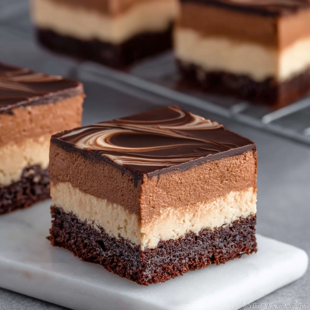 Chocolate Mousse Brownies Recipe - Recipe Image