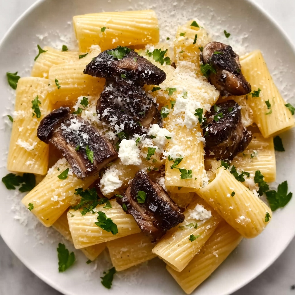 Garlic Butter Steak Tips with Cheesy Rigatoni Recipe - Recipe Image