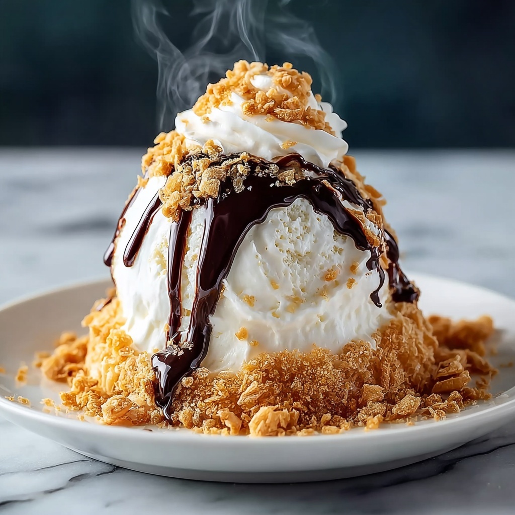 Fried Ice Cream Delight: Crunchy, Creamy Bliss at Home Recipe - Recipe Image