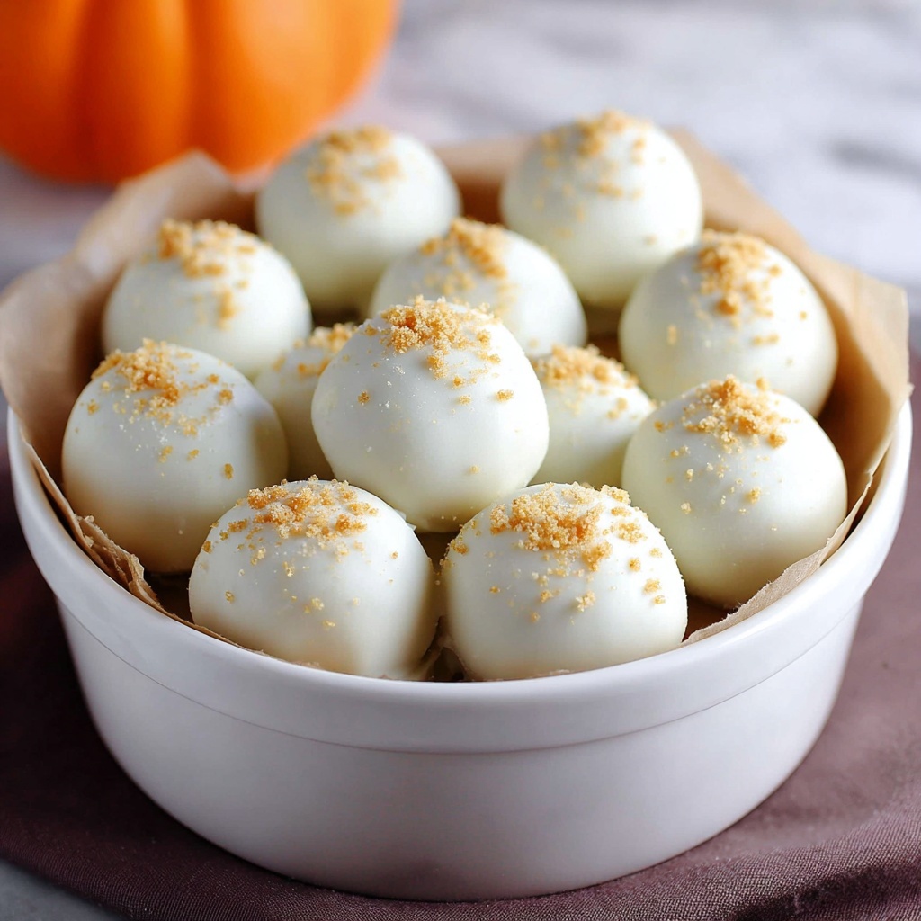 White Chocolate Pumpkin Truffles Recipe - Recipe Image