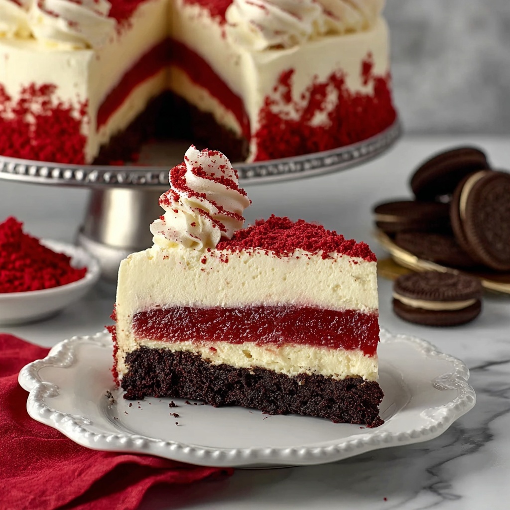 Red Velvet Cheesecake Recipe - Recipe Image