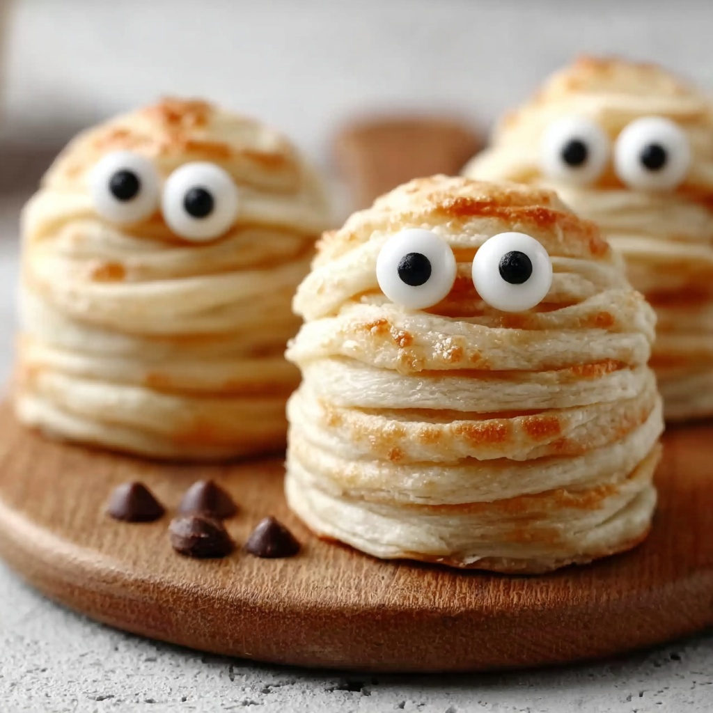 Mummy Wrapped Cheesecake Bites Recipe - Recipe Image