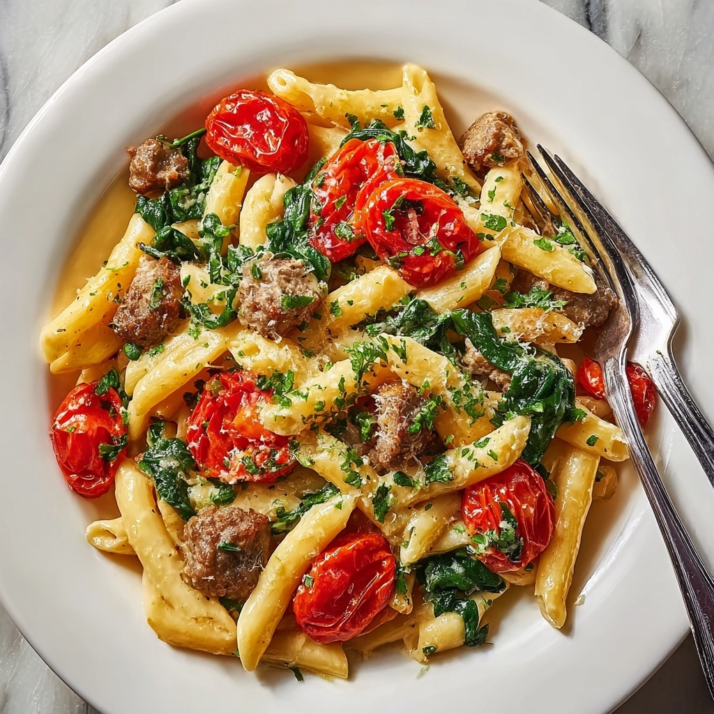 Creamy Sausage Pasta Recipe - Recipe Image