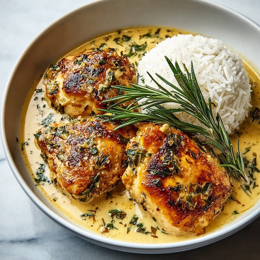 Creamy Dijon Rosemary Chicken Recipe - Recipe Image
