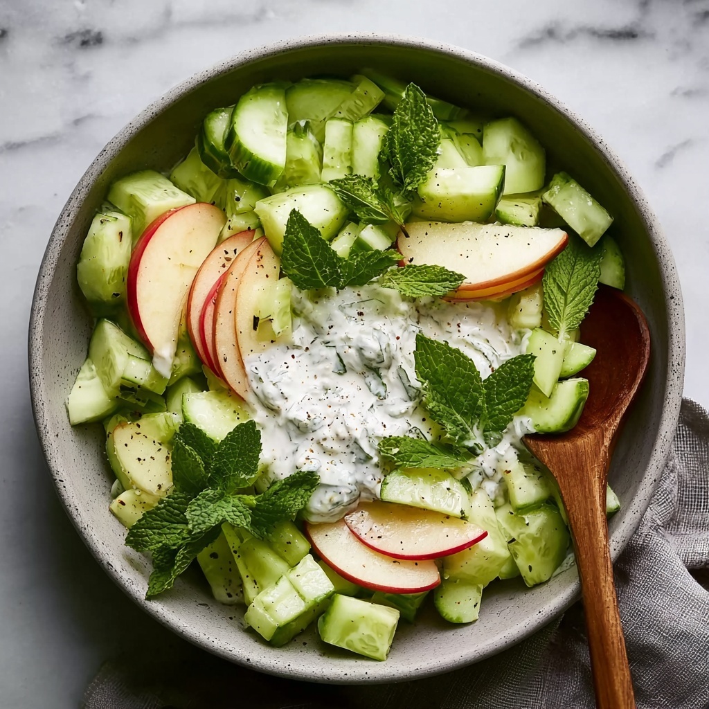 Apple Cucumber Salad with Lemon Honey Dressing Recipe - Recipe Image
