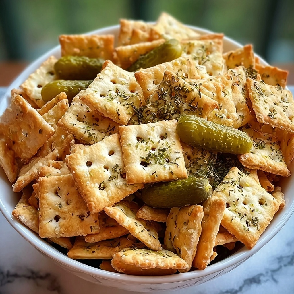 Dill Pickle Chex Mix Recipe - Recipe Image