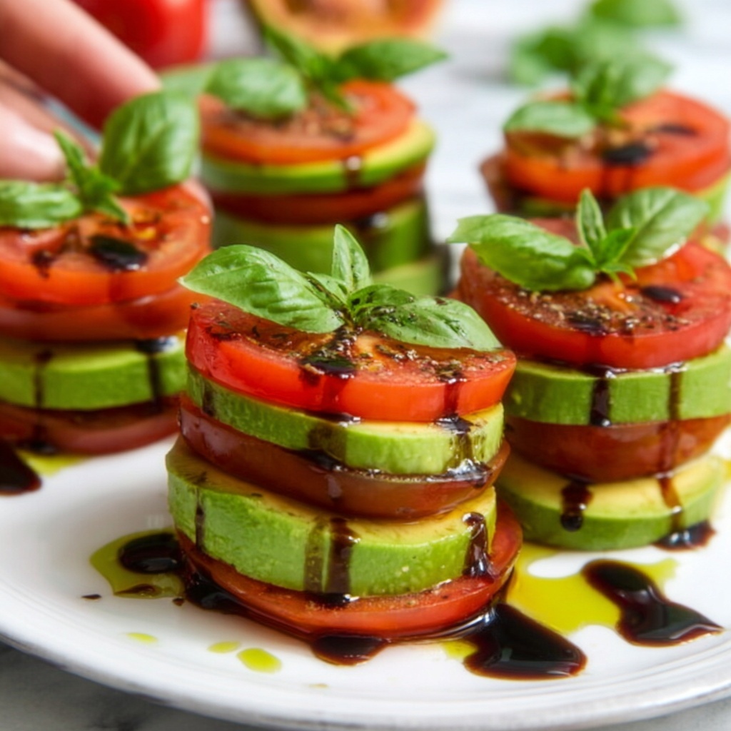 Tomato Avocado Stacks: 7 Fresh Flavors You Can't Resist Recipe - Recipe Image