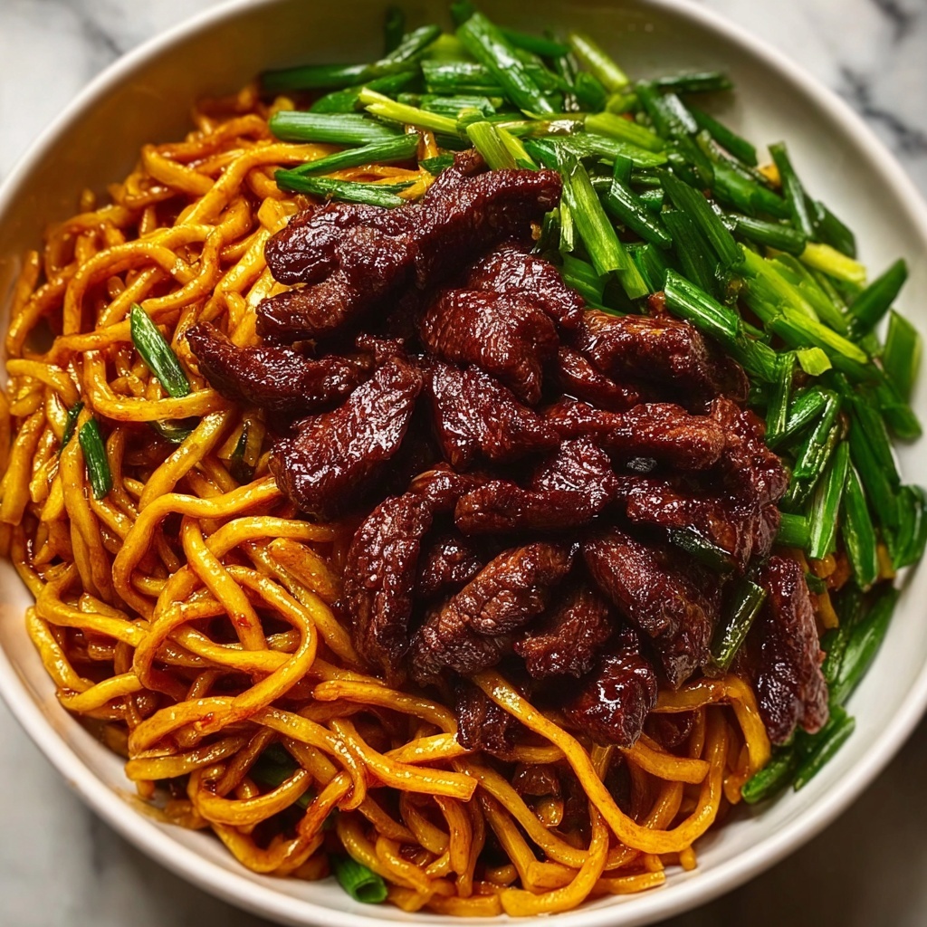 Honey Soy Crispy Beef and Noodles Recipe - Recipe Image