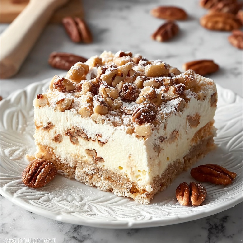 Pecan Pie Cheesecake Bars Recipe - Recipe Image