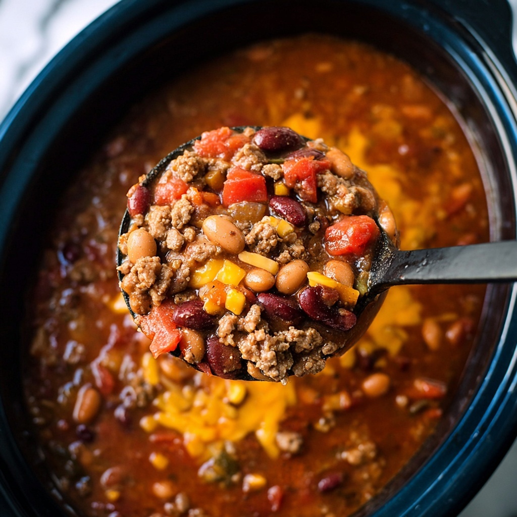 Slow Cooker Taco Ranch Chili Recipe - Recipe Image