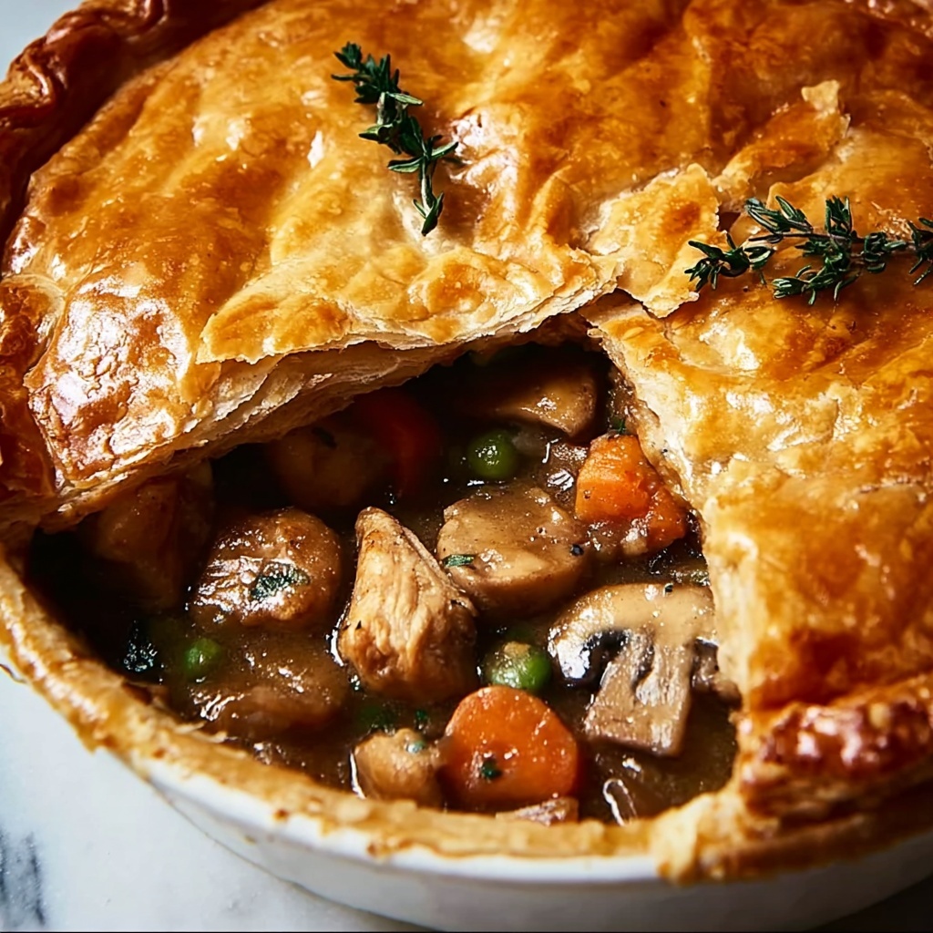 Campfire Pheasant Pot Pie with Mushrooms and Leeks Recipe - Recipe Image
