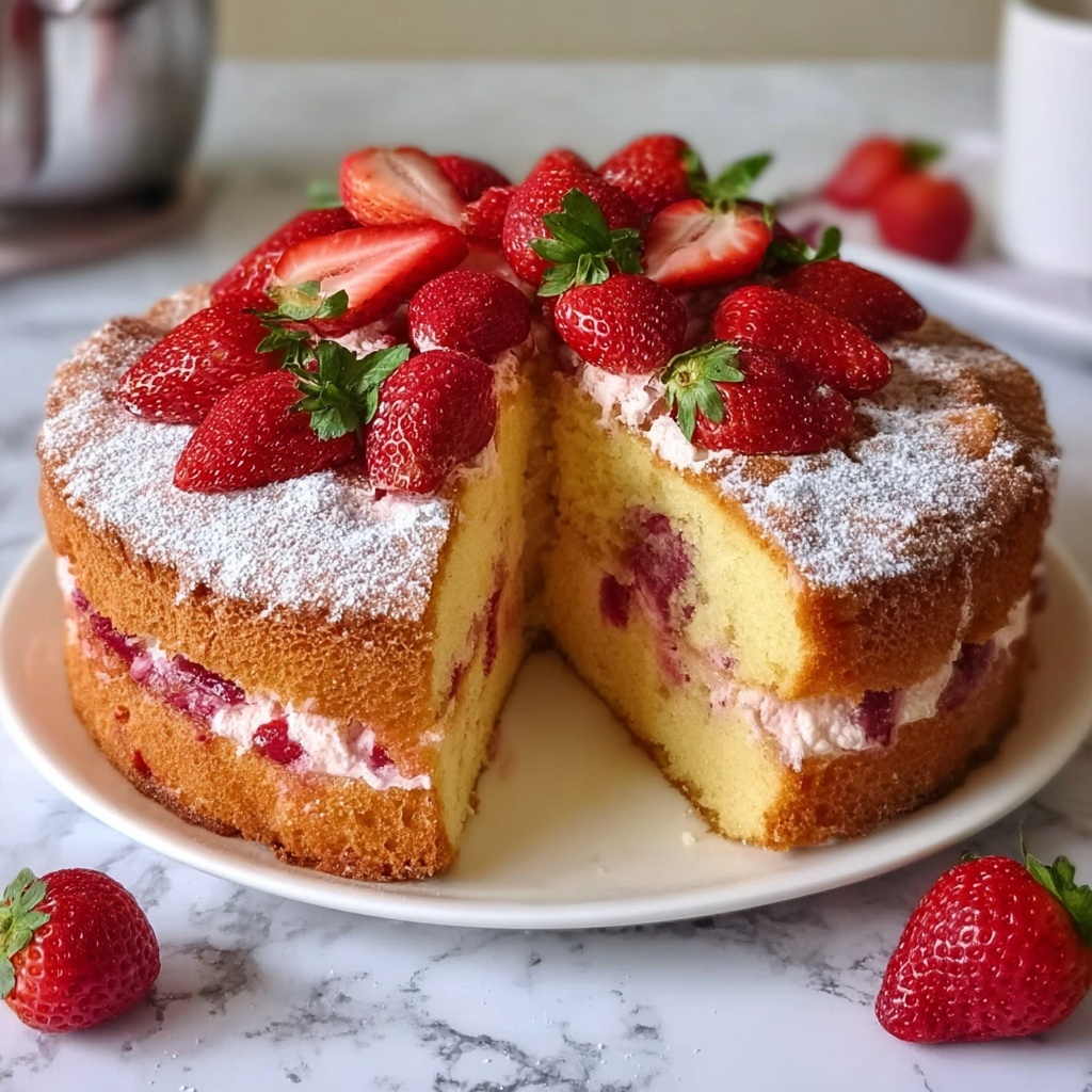 Strawberry Cheesecake Pound Cake Recipe - Recipe Image