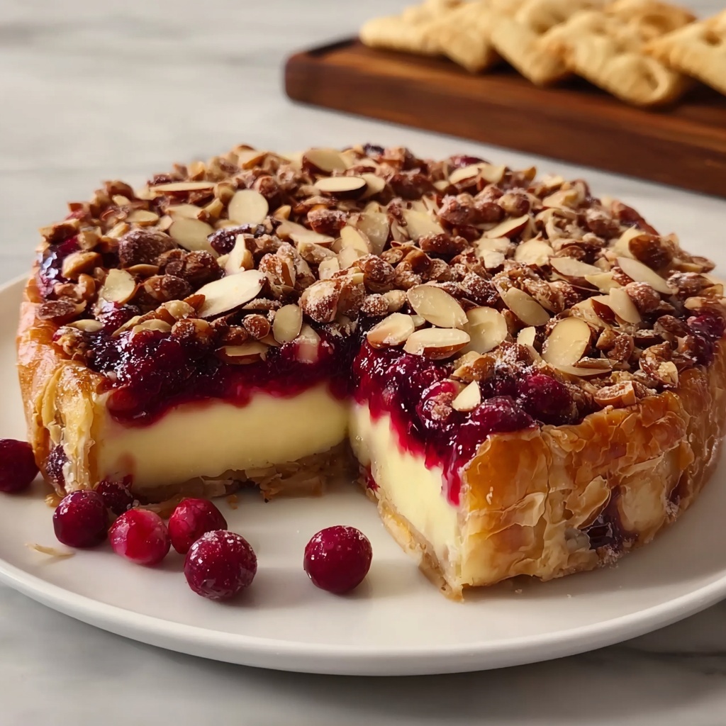 Baked Brie with Cranberries Recipe - Recipe Image