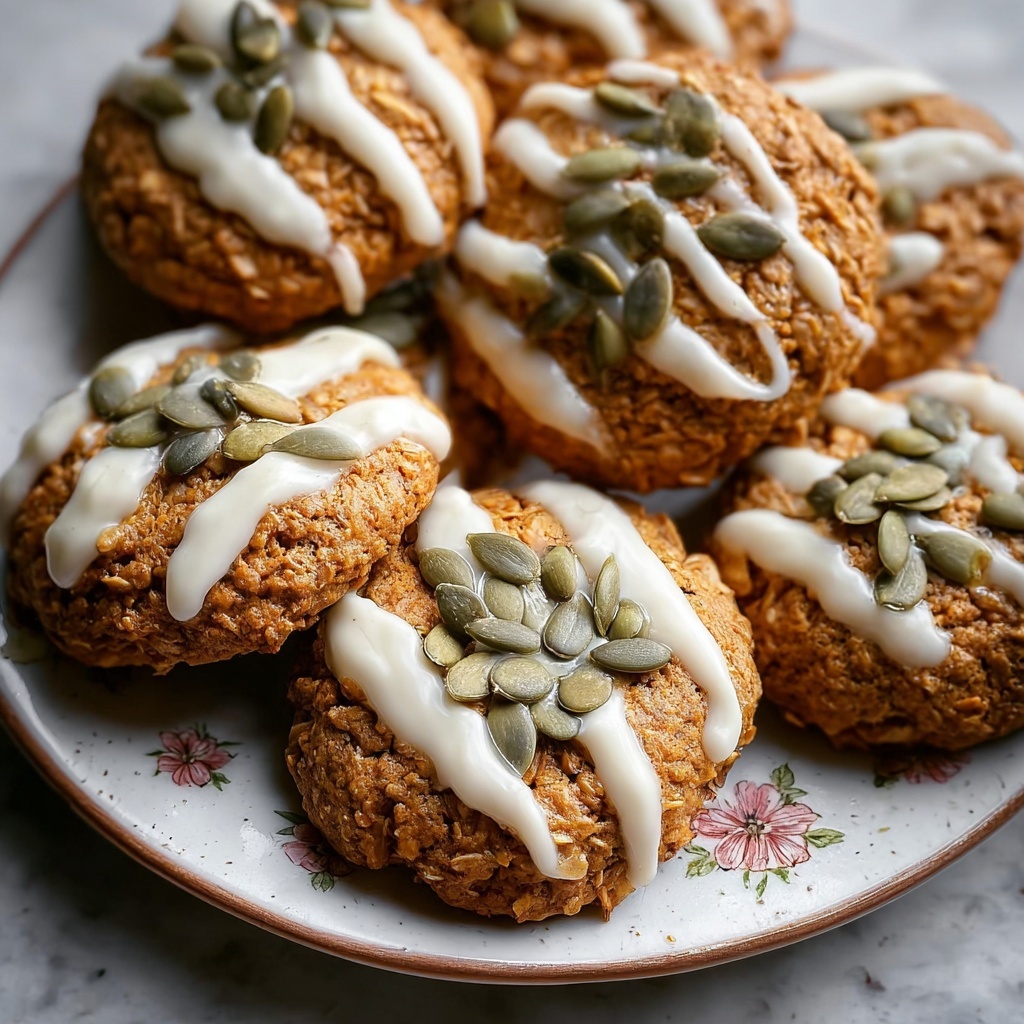 Pumpkin Oatmeal Cookies with Maple Frosting Recipe - Recipe Image