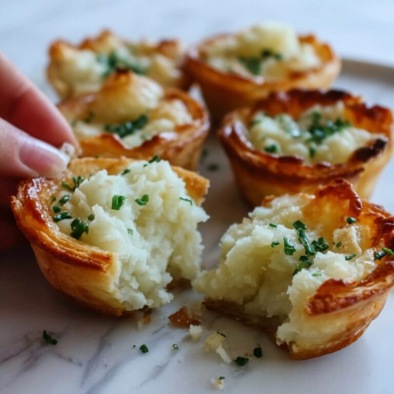 Mashed Potato & Chive Puff Cups Recipe