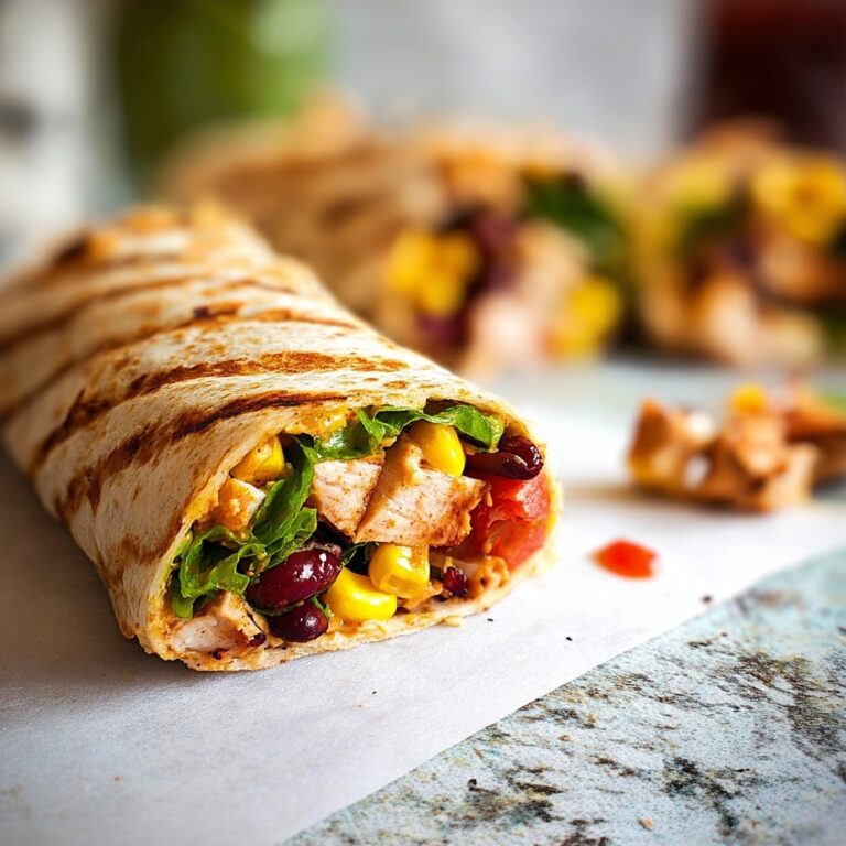 BBQ Chicken Salad Wraps Recipe