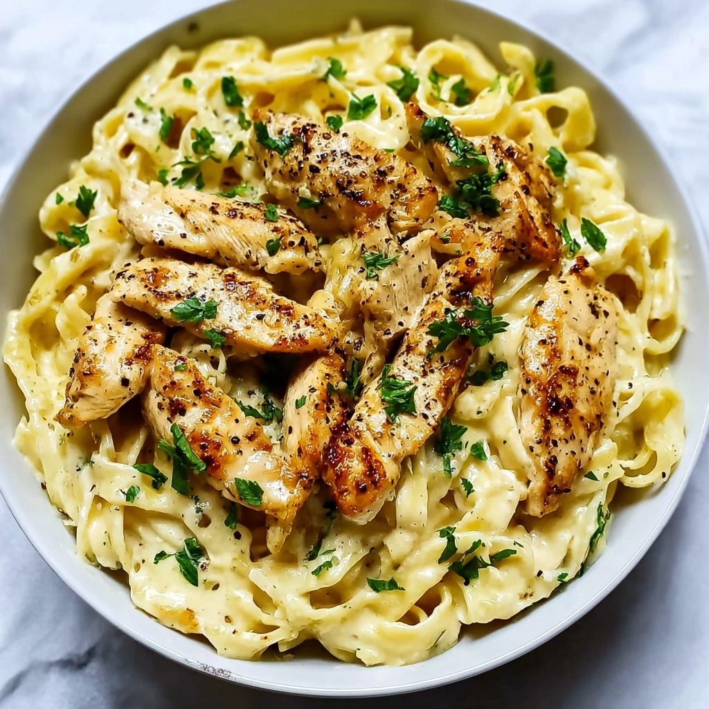 Lighter Instant Pot Chicken Alfredo Recipe - Recipe Image