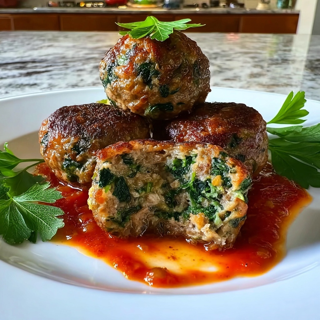Easy Spinach & Garlic Meatballs Recipe for Quick Joyful Meals Recipe - Recipe Image