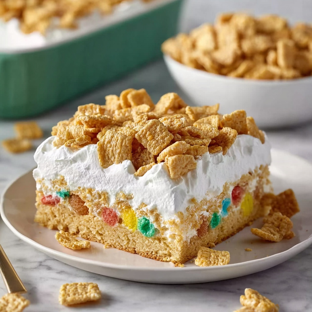 Cereal Milk Poke Cake Recipe - Recipe Image