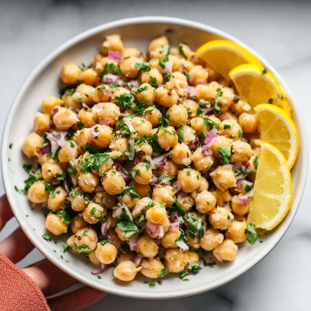Warm Chickpeas with Lemon and Olive Oil Recipe - Recipe Image
