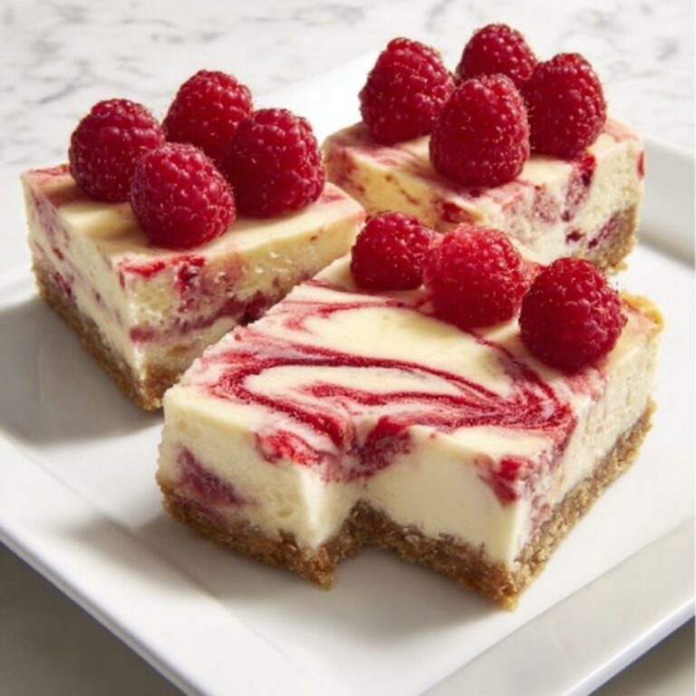 White Chocolate Raspberry Cheesecake Bars Recipe